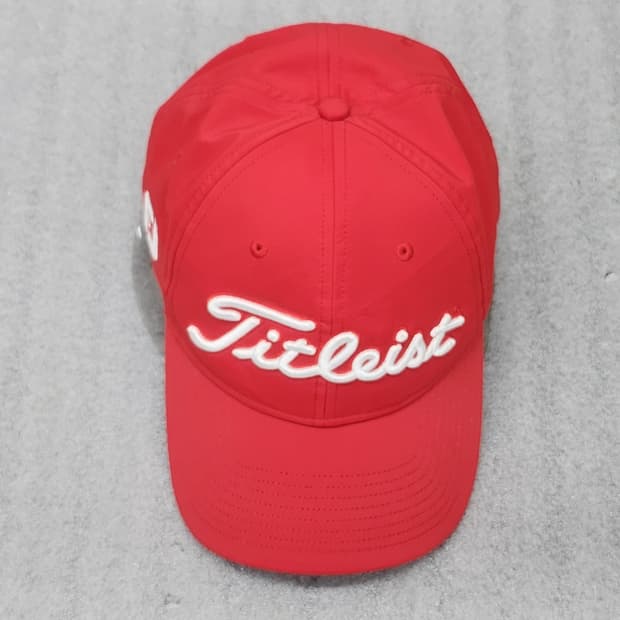 상태좋은 타이틀리스트 정품 골프 모자 레드 프리사이즈 