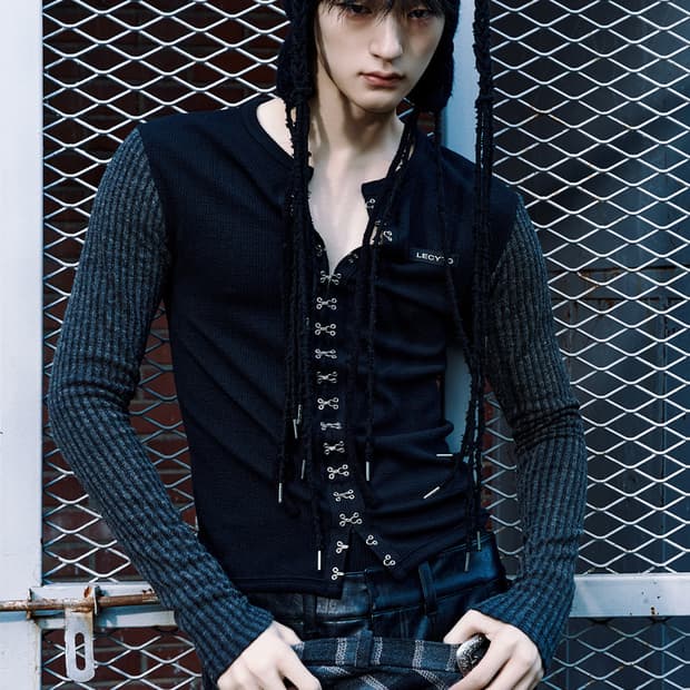 Hook-Line Slim T-shirt_[Black]