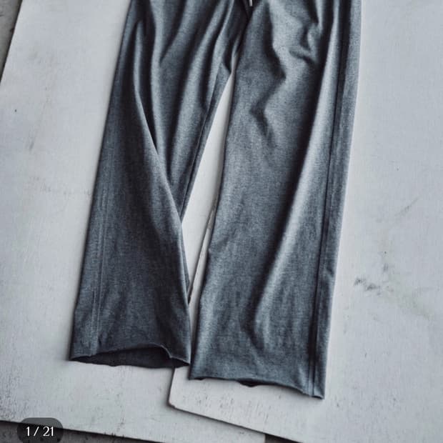 모노프리베  Textured Cut-off String Pants