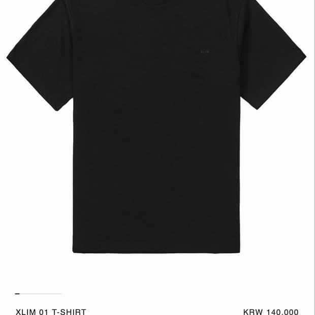 XLIM SEQUENCE 01 T-SHIRTS BLACK (M)