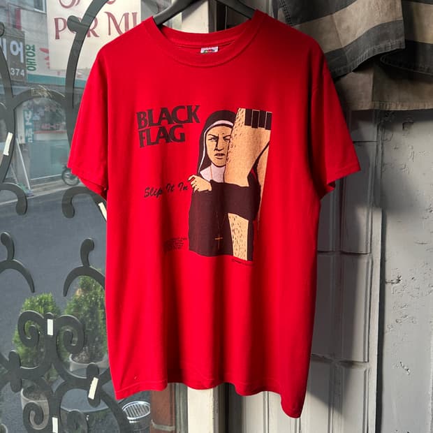 00's Black Flag 블랙 플래그 티셔츠 빈티지 밴드 티셔츠