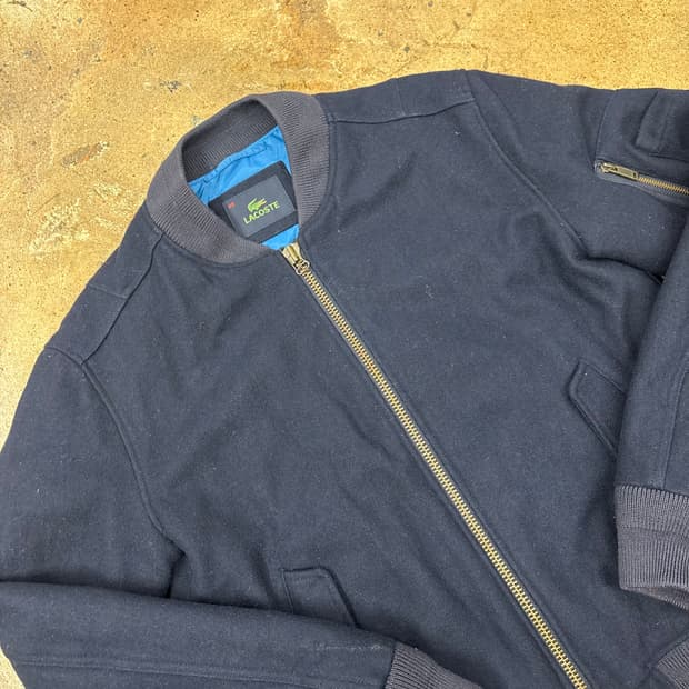 [정품/48] 라코스테 모직 바시티 자켓 b15