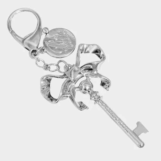 블루밍테일 빈티지 리본 키링