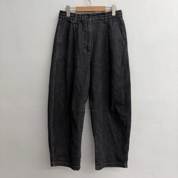 스튜디오 톰보이 블랙 데님 팬츠 67-92(S)