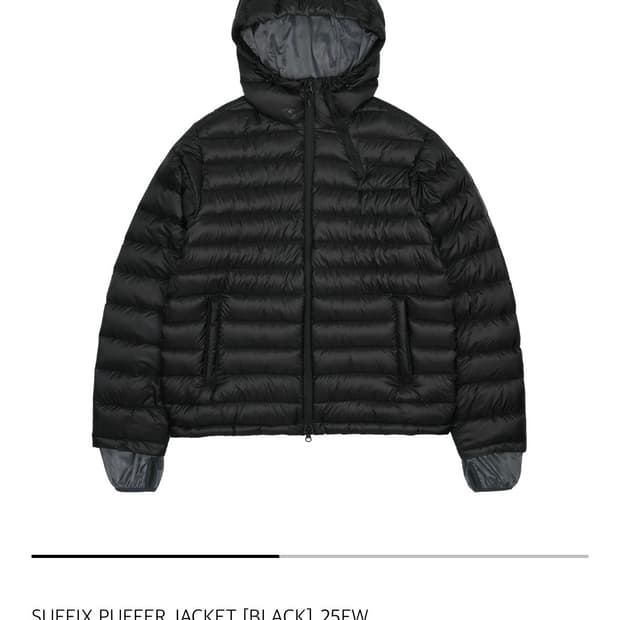 산산기어 서픽스 푸퍼 블랙 1 (25FW)