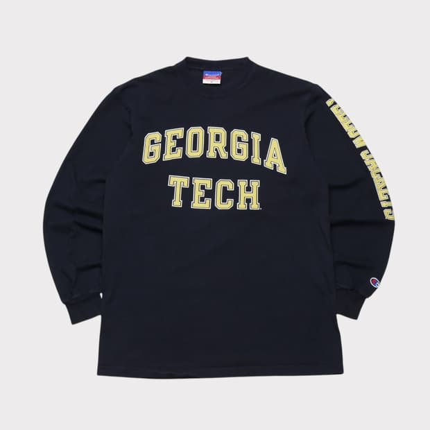 [M] 90's 챔피온 조지아 테크 롱슬리브 티셔츠