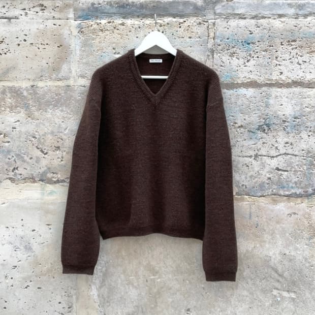 [2] 드레프로젝트 V-Sweater 올리브 브라운