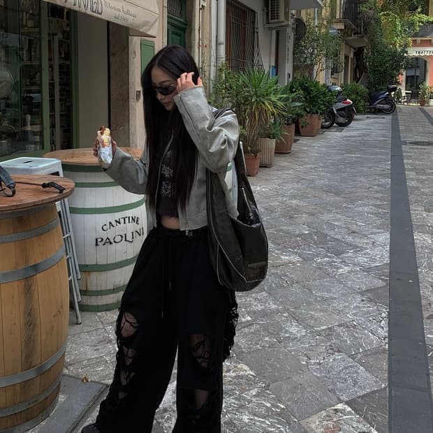 트리밍버드  Finishing  Hobo Bag BROWN