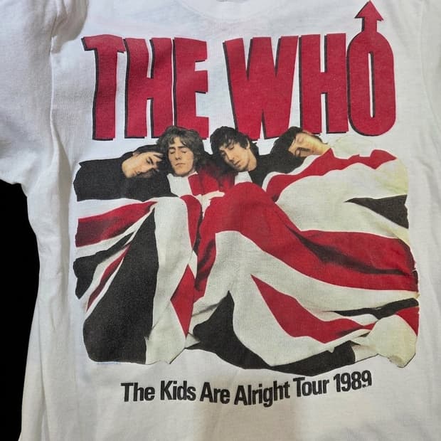 80s 더후 The Who Tour T shirt