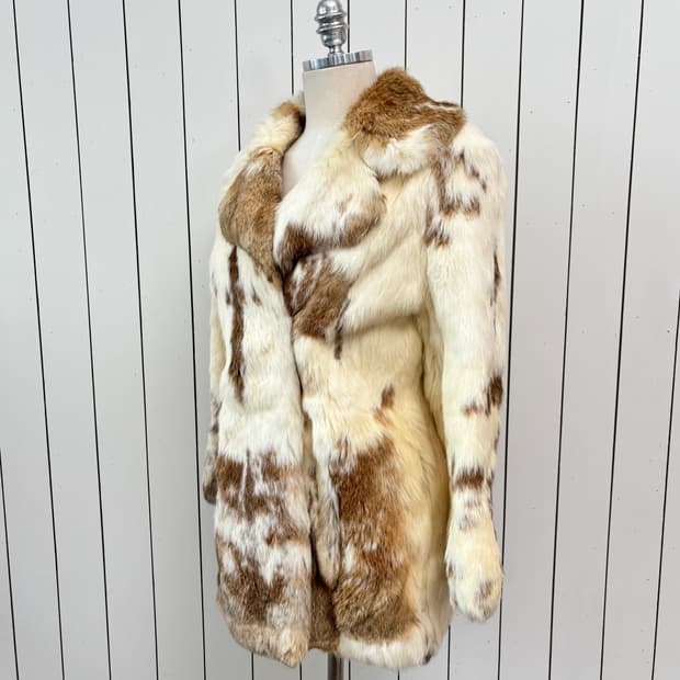 내츄럴 브라운 쉐이드 래빗 퍼