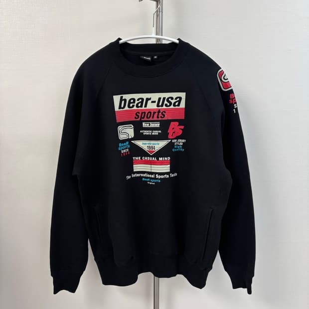 BEAR SPORTS 그래픽 기모 맨투맨