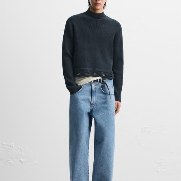 [S, KR90] 자라 x NANUSHKA 나누시카 크로셰 피니시 스웨터