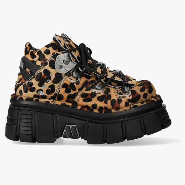 뉴락 newrock 레오파드 부츠 워커 240 245