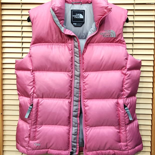 노스페이스 눕스 700 핑크 패딩조끼