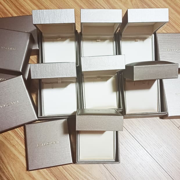정품 ] BVLGARI 불가리 목걸이 박스 케이스 미니목걸이 10개