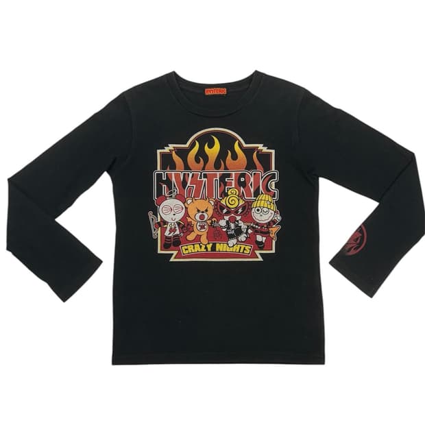 히스테릭 글래머 아카이브 락밴드 롱슬리브 티셔츠
