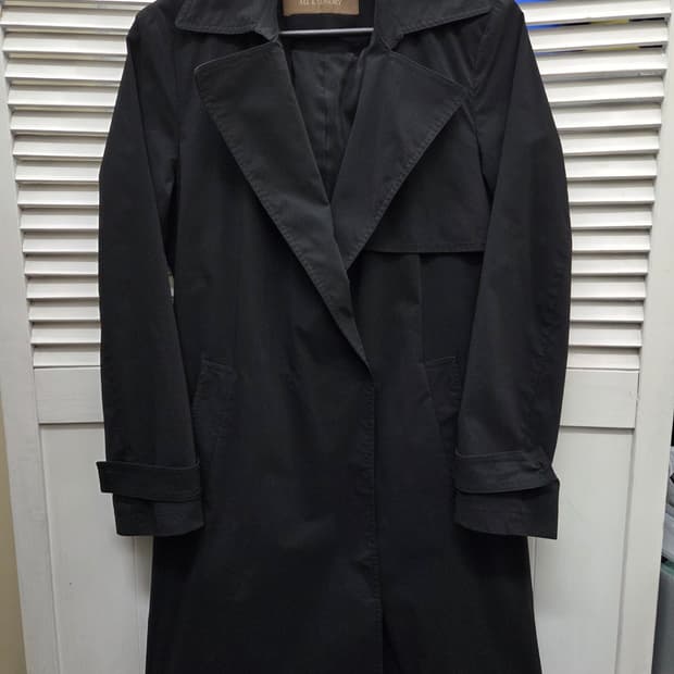 올앤선드리 블랙 트렌치코트