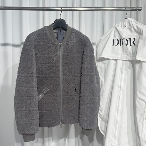 (54) 디올 까나쥬 시어링 무스탕 봄버 자켓 