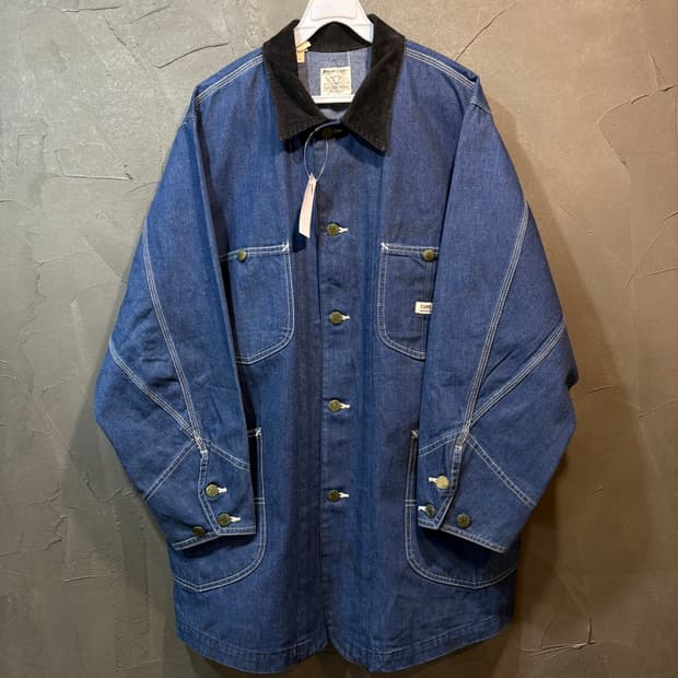 [40R] SUGAR CANE 슈가케인 빈티지 데님 커버올 자켓