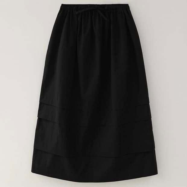 낫띵리튼 Toui layered skirt (Black)