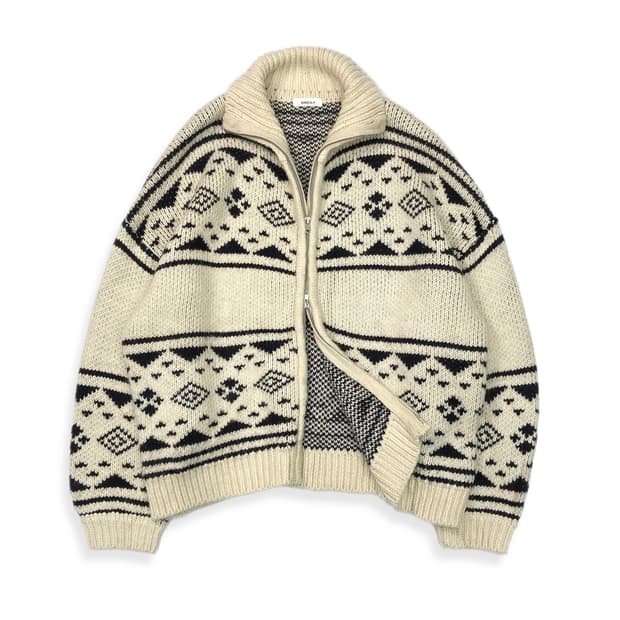 ONCILY Nordic knit zip up