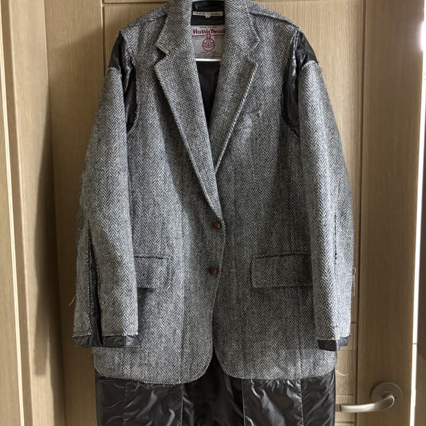 Rebuild by needles 해리스 트위드 코트 S