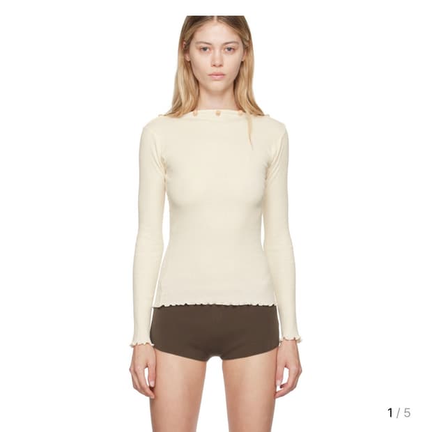 (급처)베이스 레인지 타브 슬리브 오프화이트 