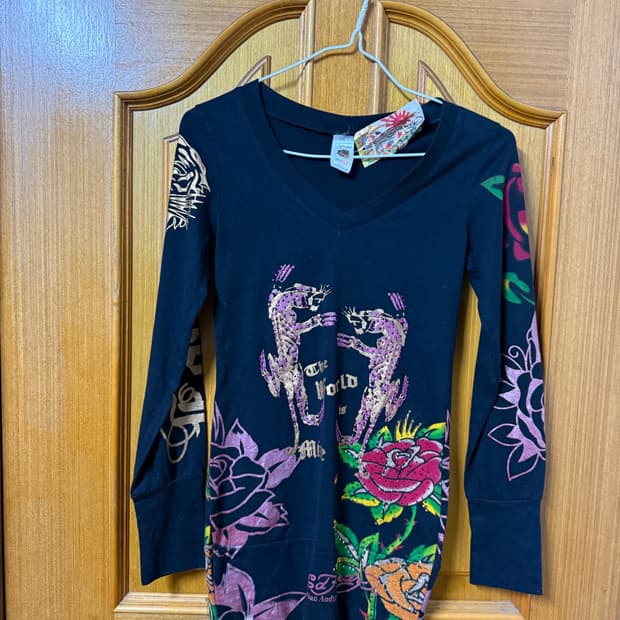 [M] 에드하디 롱슬리브 미니 원피스