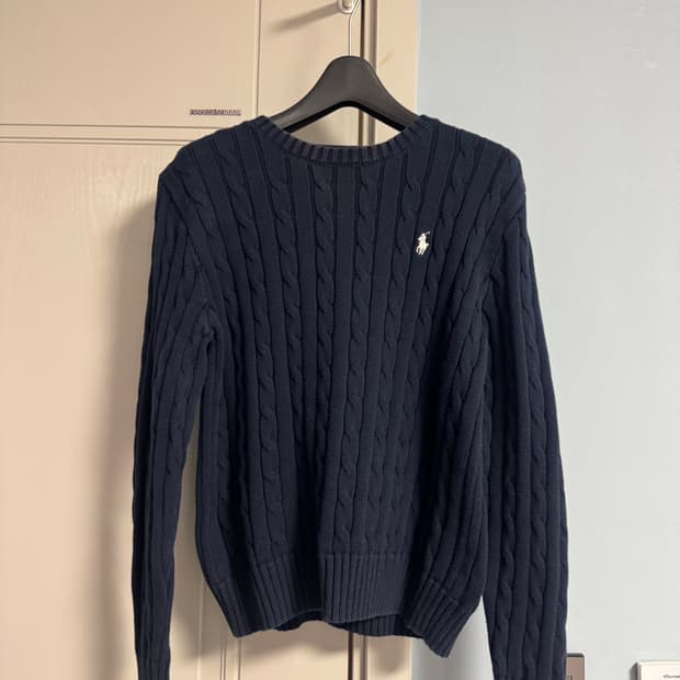 폴로 케이블 니트 스웨터