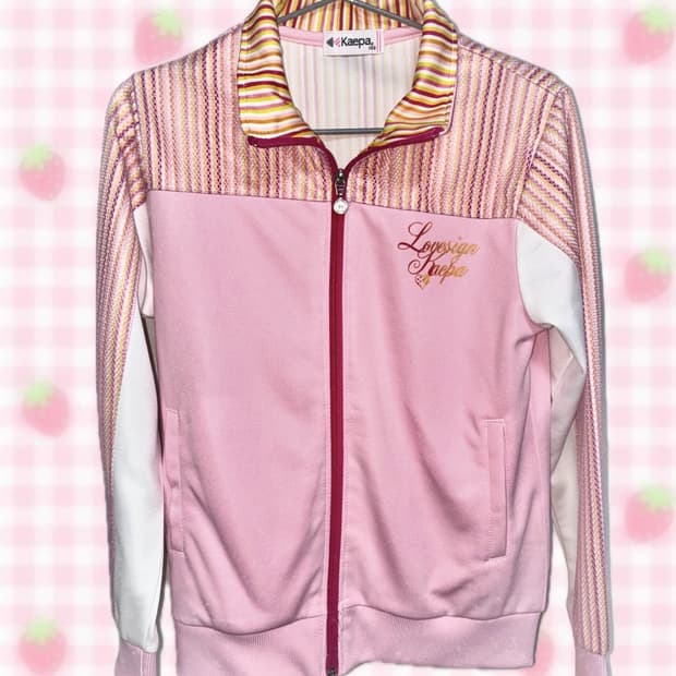 💗 Y2K 키치핑크룩 트랙탑 집업 / 일본 빈티지 kaepa