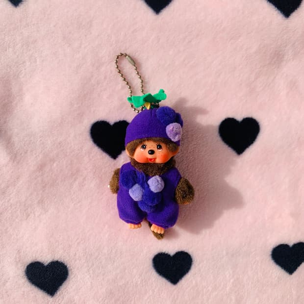 🍇고전 몬치치 포도 지역한정 과일 키체인 키링