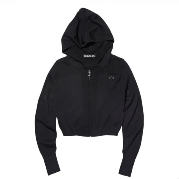 미스치프 롬버스 니티드 후드 블랙 s