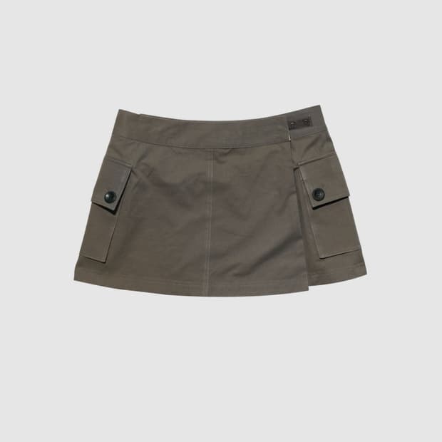 인앤양인하모니 Reversible mini skirt, brown 
