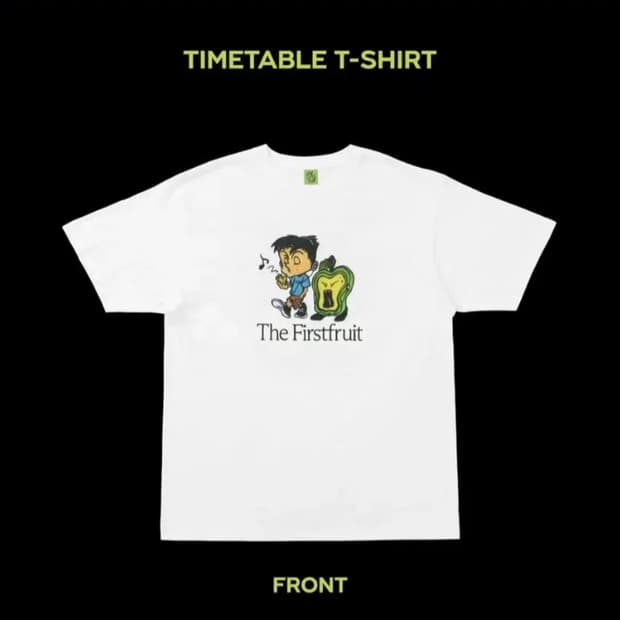 nct 엔시티 마크 the firstfruit 타임테이블 티셔츠