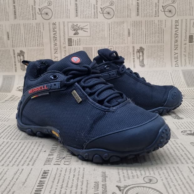 메렐 고어텍스 올블랙 트레킹화38 240