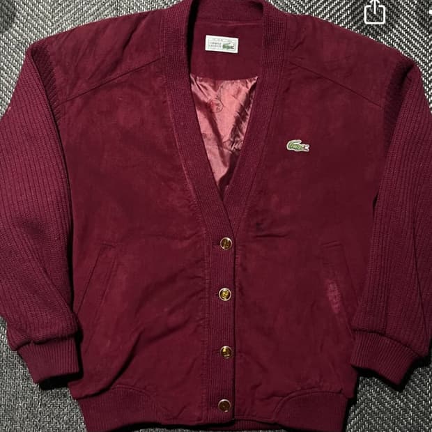 라코스테 브이넥 자켓