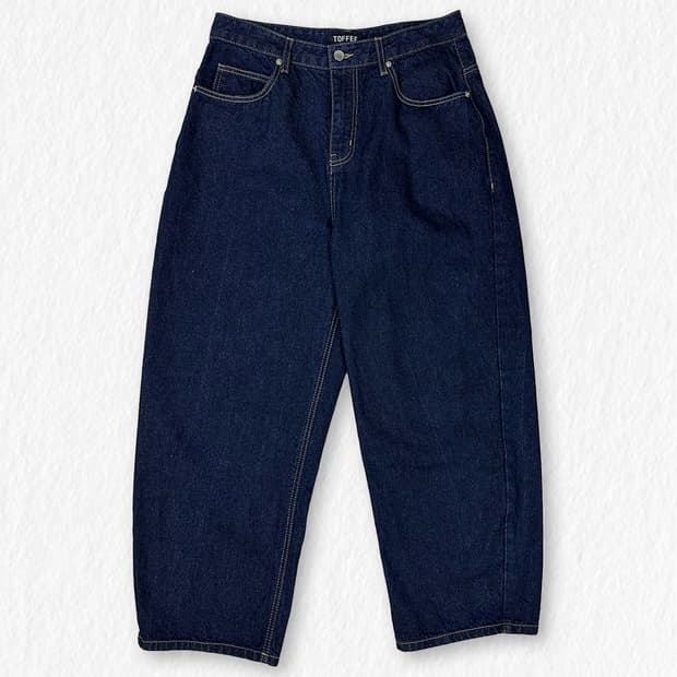 토피 세미벌룬핏 데님 팬츠