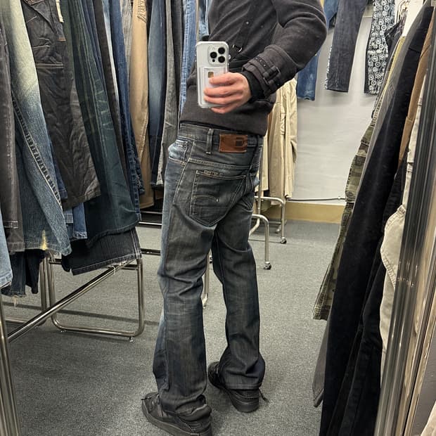 32) 지스타 빈티지 부츠컷 데님팬츠