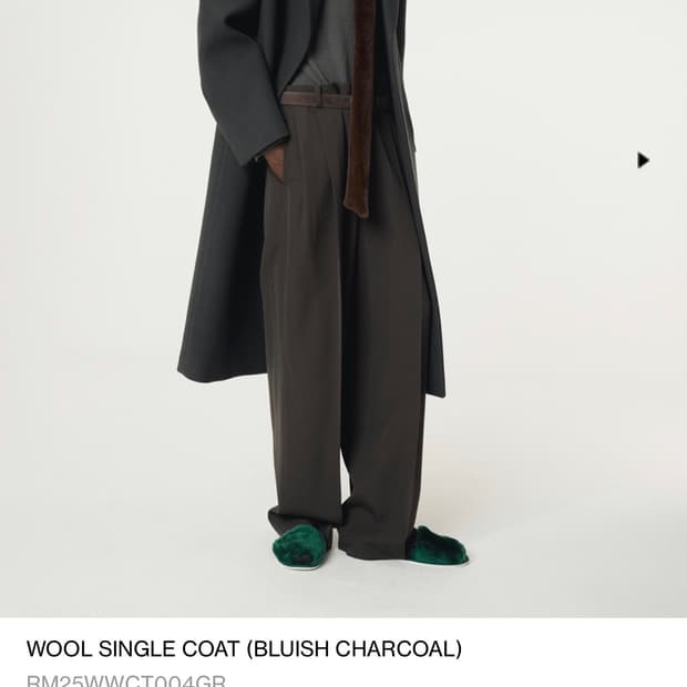 렉토 울 싱글 코트 25fw