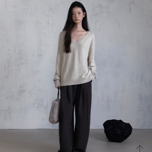 ODS GAVE WOOL SLACKS 딥브라운