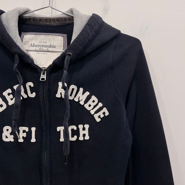 아베크롬비 앤 피치 헤비코튼 크롭 후드집업