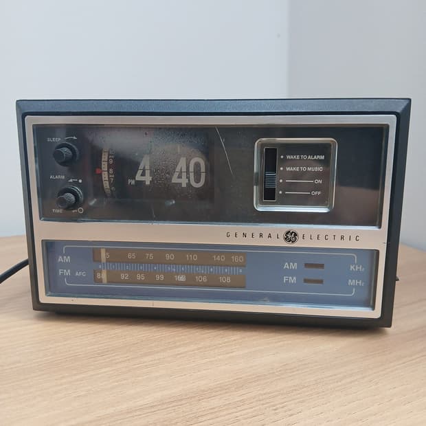 제네럴일렉트릭 빈티지 라디오 플립시계