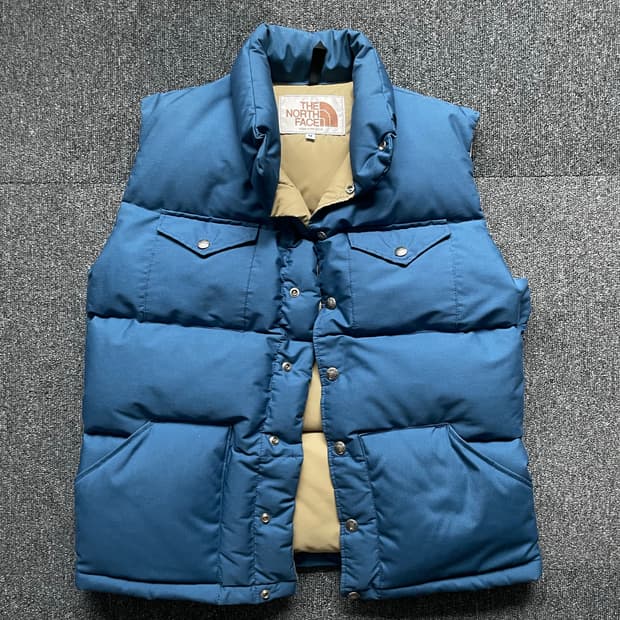 빈티지 노스페이스 구스다운 베스트 M (퍼플라벨크레센트록키마운틴에디바우어