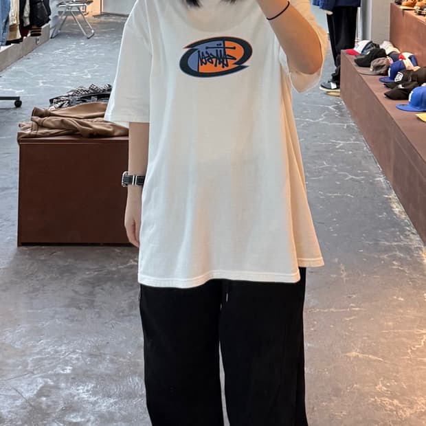 스투시 스플릿 로고 반팔 H1315