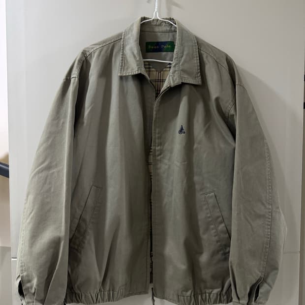 90s 빈폴 로고 스윙톱 면자켓 