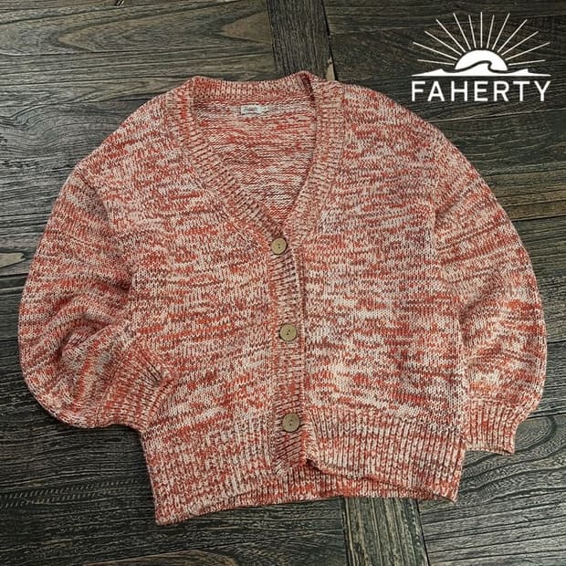 [파허티 재팬] 오버핏 브이넥 니트 가디건 M19959