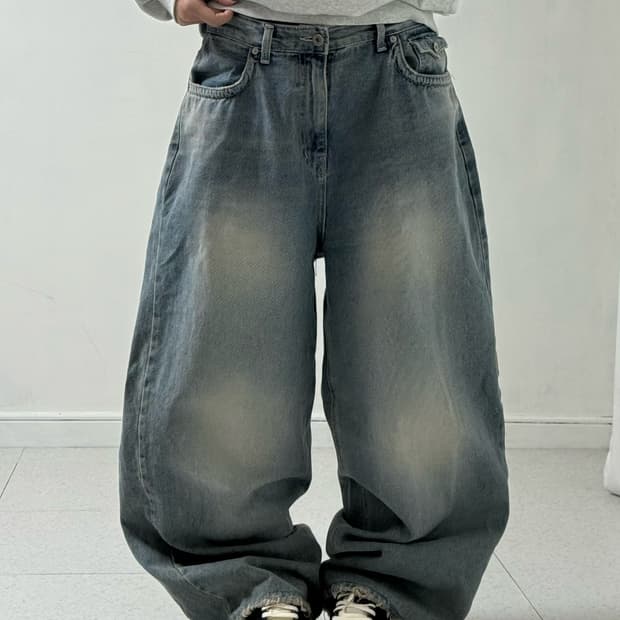 OOTJ 워시드 데님팬츠(카리나 팬츠)