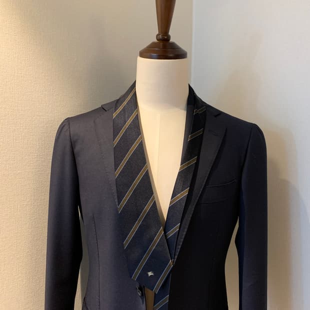 버버리(BURBERRY) 정장 스트라이프 넥타이 명품 A+등급 7.8cm