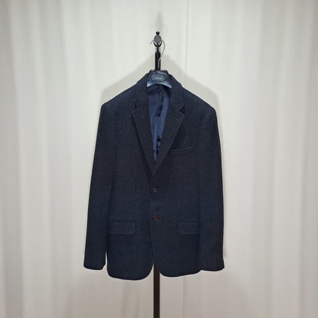 (택포) 헤지스 헤링본 네이비 블레이저 95-100 B256