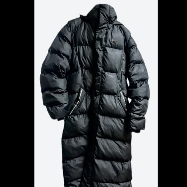 푸마 롱패딩 M 블랙